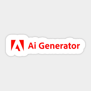 Parody logo Adobe - Ai Generator Sticker